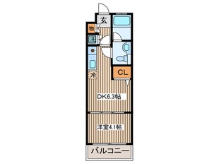 レジディア笹塚の物件間取画像